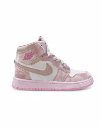 کتونی نایک جردن ساقدار صورتی طرحدار Nike Jordan